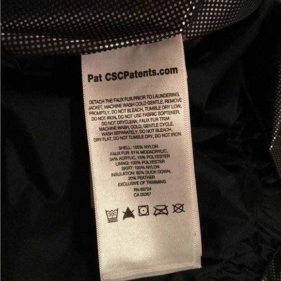 Red/Orange Columbia Down Jacket with Synthetic Fur Hood Trim - Picture 11 of 13